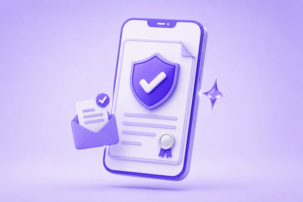 Digital insurance certificate delivered to your phone